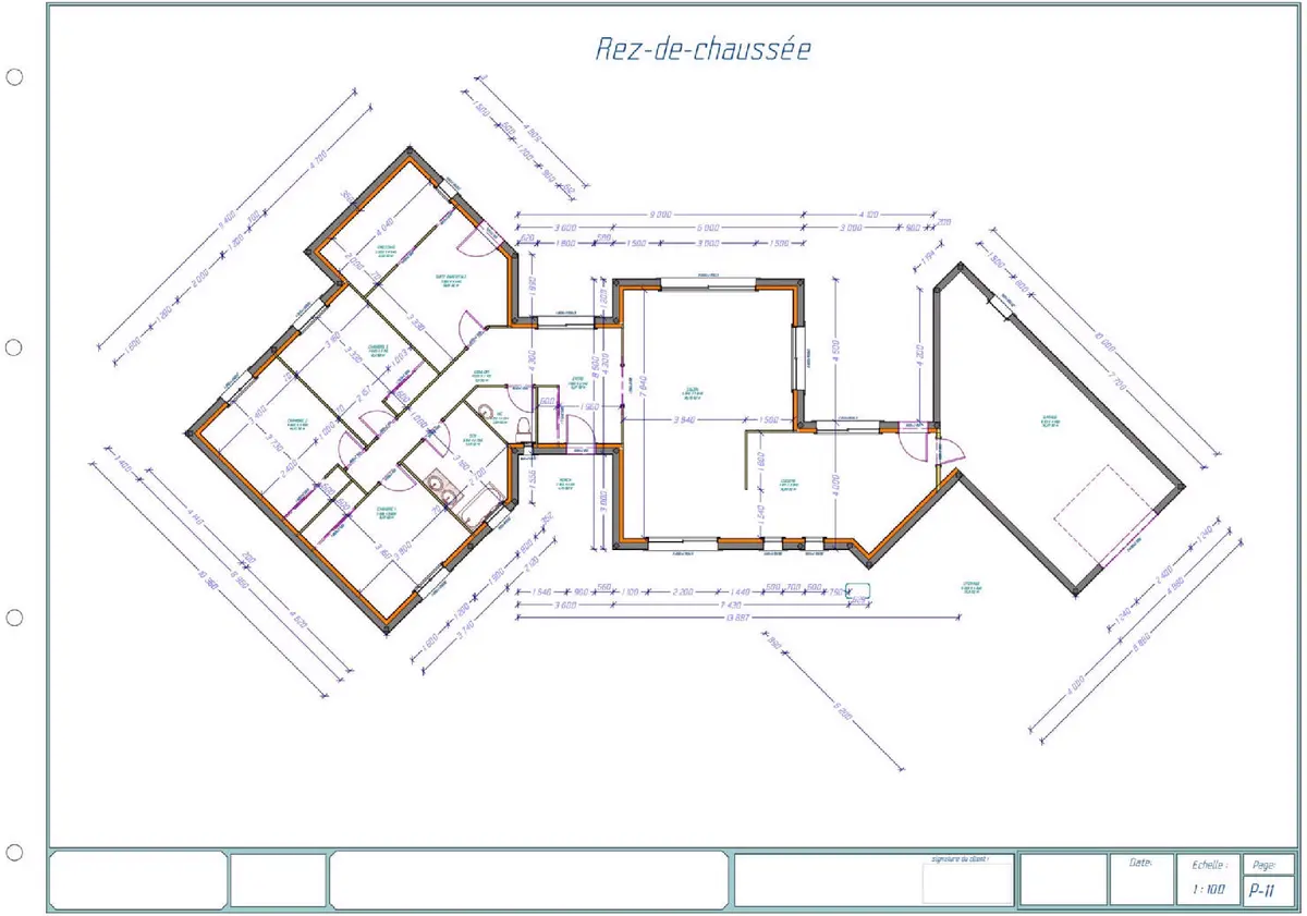 Plan de maison individuelle à Panazol (87350) - vue 5