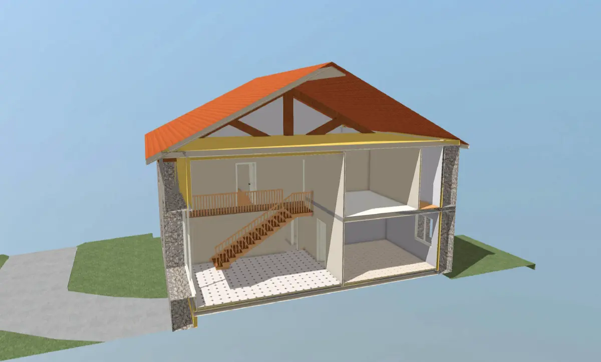 Plan de maison individuelle à Saint-Paul (87260) - vue 4
