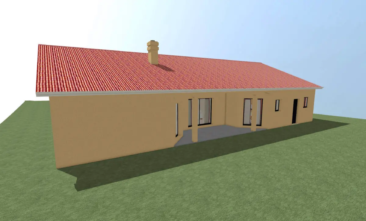 Plan de maison individuelle à La Geneytouse (87400) - vue 1