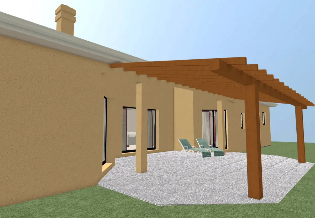 Plan de maison individuelle à La Geneytouse (87400) - vue 2