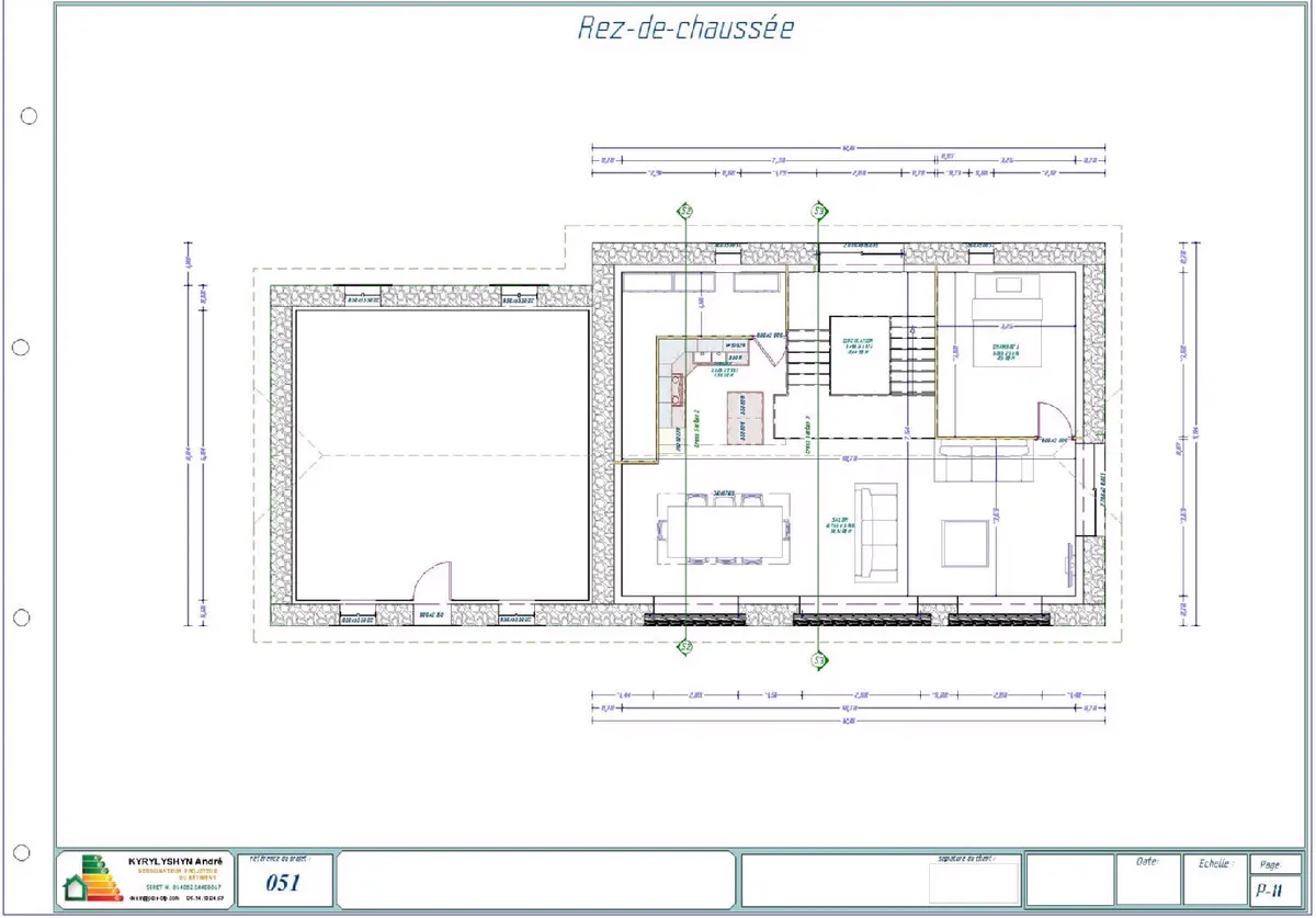 Plan de maison individuelle à Montgibaud (19210) - vue 5