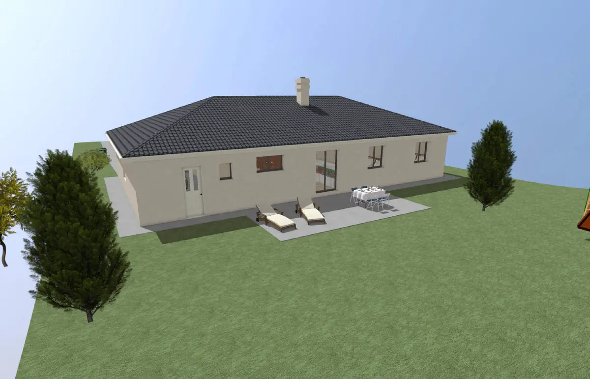 Plan de maison individuelle à Meilhac (87800) - vue 1