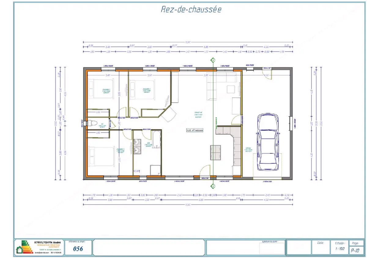 Plan de maison individuelle à Meilhac (87800) - vue 5